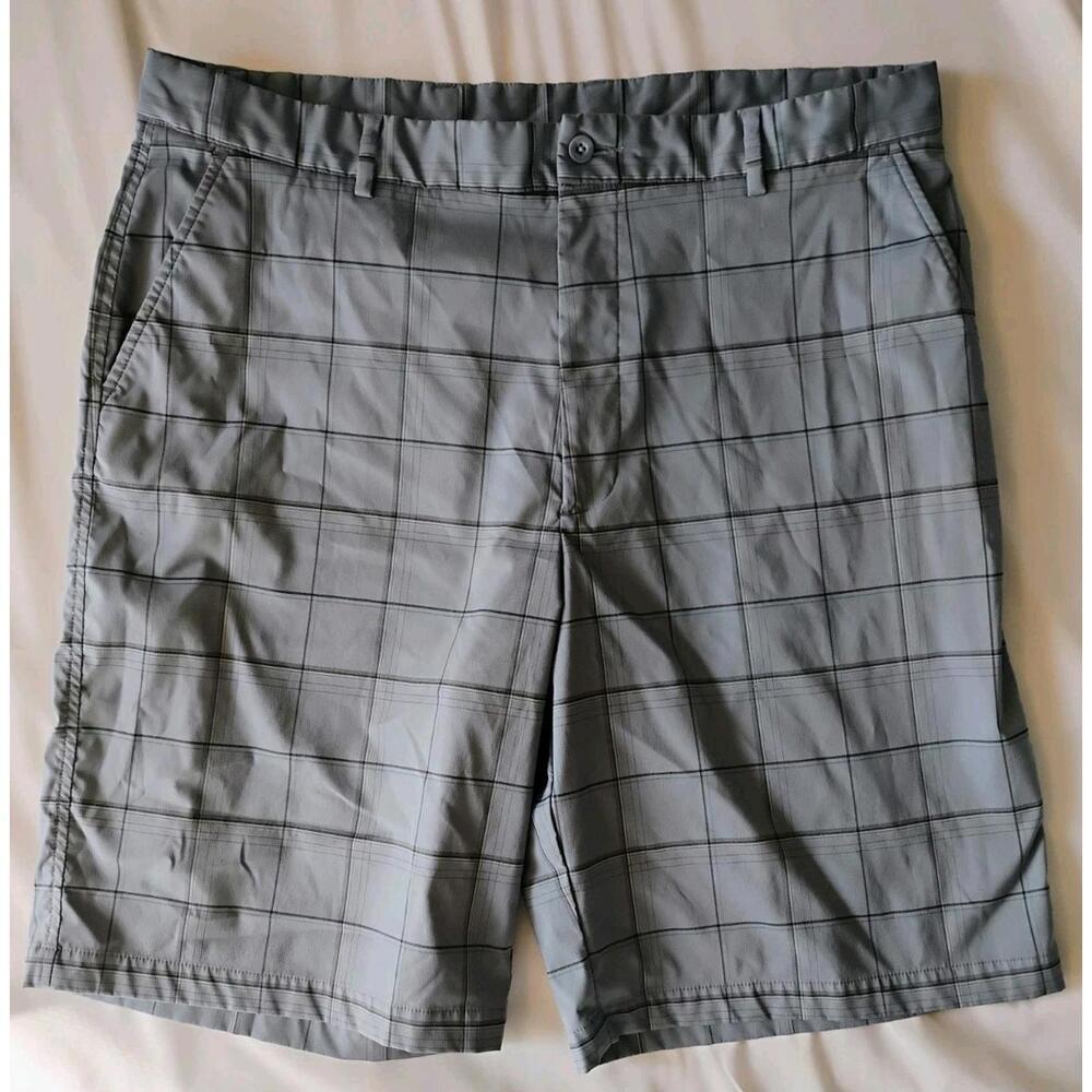 Tommy Armour Golf Shorts Men's 38 Multicolor Tartan Plaid Stretch